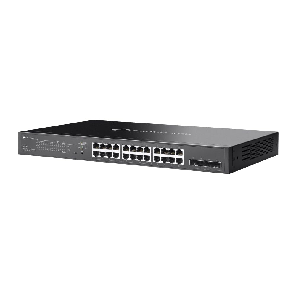 TP-Link Omada Switch PoE Gigabit 28 Ports RJ45, 24 Ports PoE+, SG2428LP | Puissance PoE 250 W, Gestion centralisée via l'application Omada, Compatible Caméra IP/Point d'Accès/WiFi/Routeur, Idéal PME
