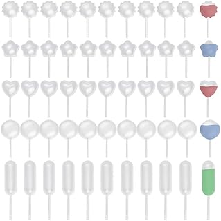 100 Pieces 4ml Cupcake Pipettes, Food Grade Plastic Disposable Pipettes Mini Liquid Injector, Cupcake Infuser Tubes Squeeze Transfer Pipettes for Chocolate Dessert