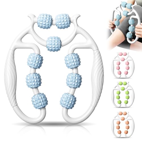 Yuragim Massage-Roller, Massageroller, Massageroller Beine, Beinmassagegerät Cellulite Deep Tissue Massage Arm, Massagerolle Mit Griff Bein, Massagerolle (Blau) Yuragim Massage-Roller, Massageroller, Massageroller Beine, Beinmassagegerät Cellulite Deep Tissue Massage Arm, Massagerolle Mit Griff Bein, Massagerolle (Blau)
