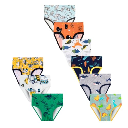 JackLoveBriefs Slips garçon sous-vêtements Pur Coton Garçon 2-3 Ans (Lot de 9,Taille :100,Multicolore)