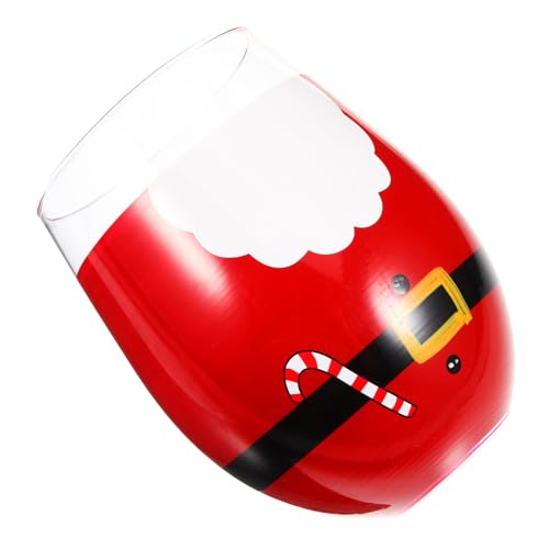 SEWACC クリスマスデザイン 手?ガラス水容器 多用途ドリンクカップ 素材使用 パーティー飾り兼用 友人家族贈り物用
