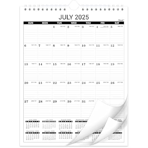 2025-2026 Wall Calendar - 18 Months Large Wall Calendar from Jul. 2025 - Dec. 2026, 11.4" x 14.6", Twin-Wire Binding, Perfect for Planning Your Home and Office Cover
