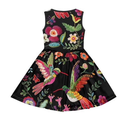 Kids Skater Dress Girls A-line Swing Sleeveless Summer Dresses 2-142