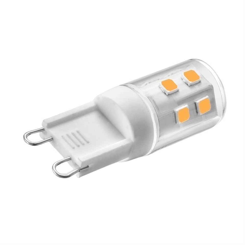 Fengyan Casa Lampadine, Confezione da 20, Lampada LED a Mais 2835SMD-15LED G9/E14 2W AC220V Lampadina LED a Mais in Ceramica Senza Sfarfallio(Blanc,G9-2W)