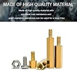 M3 Hex mâle en laiton Standoff Threaded Stud Mounting Pilier Hexagon PCB Plaque mère Spacer Vis à vis écrou Kit d'assortiment standard Montages 210Pcs