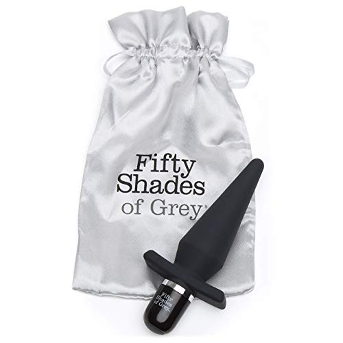 Fifty Shades Of Grey Delicious Fullness Vibrating Butt Plug - 4 Inch Silicone Anal Plug - 7 Vibration Modes & 3 Speeds - Waterproof - Black #TOP3