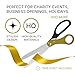 Big Ribbon Cutting Ceremony Kit - 2 Color 25 Inch Giant Black and Gold Scissors for Grand Opening and Box for Special Events Inaugurations and Business Openings