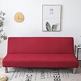 【Fácil de limpiar】 La funda del sofá cama sin brazos se puede desmontar y limpiar en cualquier momento, se puede lavar a máquina, es fácil de limpiar y mantener, el agua fría circula por separado y suavemente, se seca a baja temperatura, no necesita planchado.