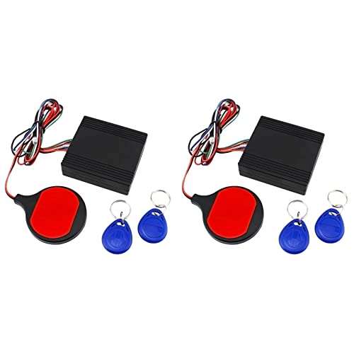 Pasotim 2X Anti Theft Motorcycle Lock System with Engine Cut Off Immobilizer IC Card Alarm Induction