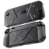 OFFCURVE for Nintendo Switch 2 Case (2025 Release) Protective Handheld Case with Ergonomic Grip and Strap PC+TPU Grip Protective Cover Accessories Compatible with Switch 2 Console,Black