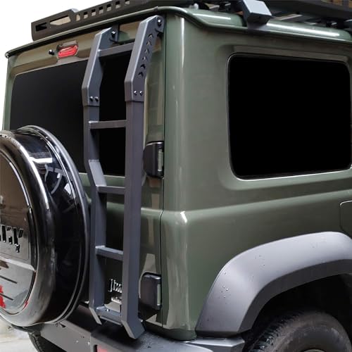 Archaic Heckklappenleiter für Suzuki Jimny Sierra JB64 JB74 2018–2024, Heckleiter, Geländeleiter für Jimny, faltbares Kletterpedal