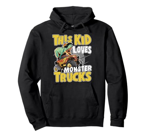 Lindo Monster Truck Chicos Chicas Este Niño Ama Camiones Monstruo Sudadera con Capucha