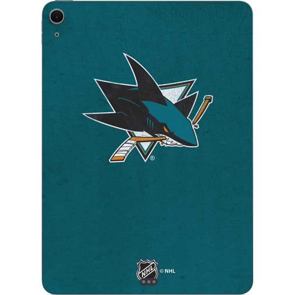 Skinit Decal Tablet Skin Compatible with iPad Air 11in (2024-2025) - Officially Licensed NHL San Jose Sharks Distressed Design