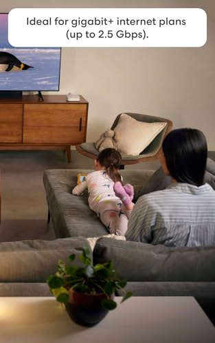 Image of Amazon eero Pro 6E mesh wifi router - Supports internet plans up to 2.5 Gbps, Coverage up to 2,000 sq. ft., Connect 100+ devices, 1-pack