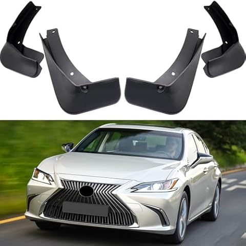 MOERTIFEI Mudguards Mud Flaps Splash Guards Fenders Compatible with 2019-2024 Lexus ES 250 / ES 350 / ES 300h, 4pcs Mud Guards Kit, Black Cover