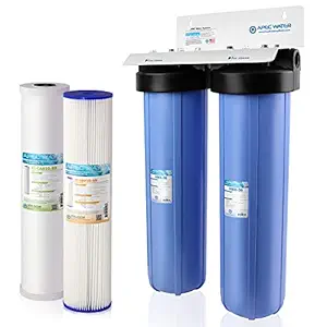APEC 2-Stage Whole House Water Filter System with Sediment and Carbon Filters (CB2-SED-CAB20-BB)