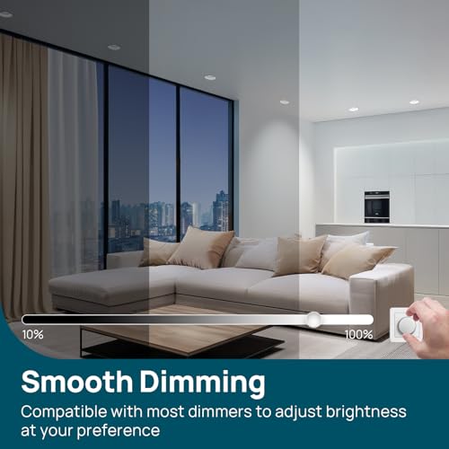 Image of Linkind BR30 LED Flood Light Bulbs Indoor, 65W Equivalent Dimmable LED Recessed Bulbs, 10W 850 Lumens, 5000K Daylight E26 Base, Recessed Can Light Bulb for Bedroom Bathroom, 24 Packs