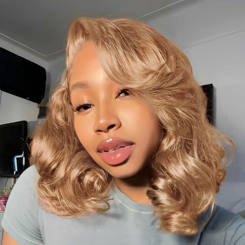 Ailwelia Honey Blonde 5x5 Closure Body Wave 200%...