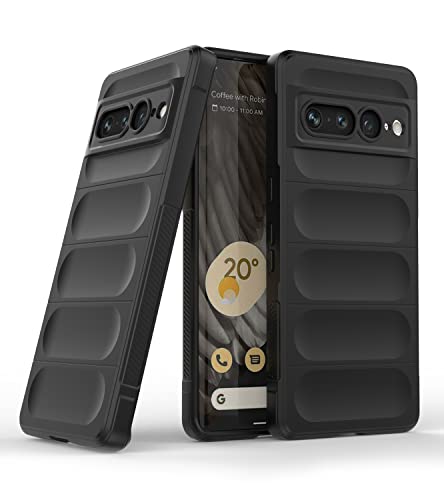 Image of Amazon Brand - Solimo Mobile Cover for Google Pixel 7 Pro 5G (Silicone Black)