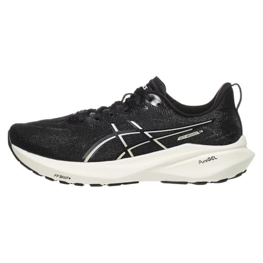 ASICS Tênis de corrida masculino GT-2000 13, Preto/branco, 41