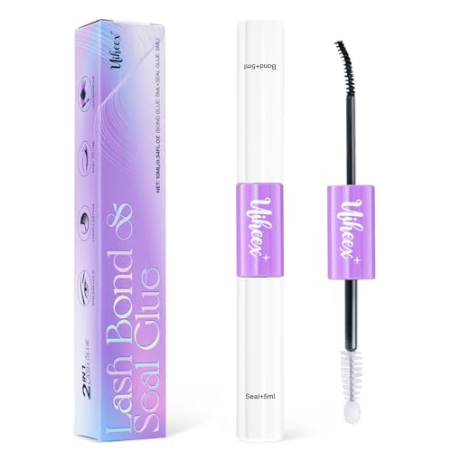 Uiheex Lash Cluster Glue, Bond and Seal Lash Glue for Eyelash Clusters, Lash Bond and Seal...