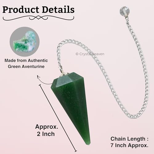 Image of Dark Green Aventurine Pendulum Dowsing Tool