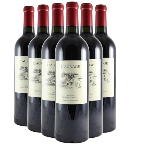Domaine de l'Aurage Côtes de Bordeaux Castillon tinto 2022 - DOP - Burdeos - Francia - Variedades...