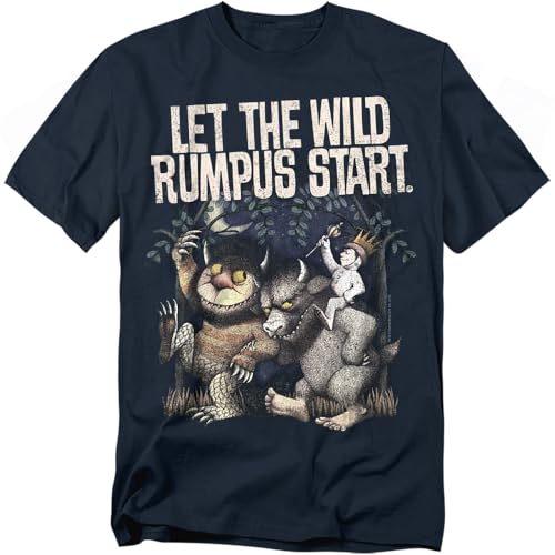 Popfunk Where The Wild Things are Wild Rumpus T Shirt (XX-Large) Navy