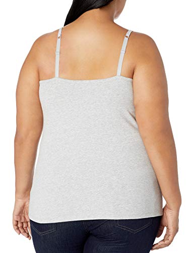 Image of Amazon Essentials Women's Fitted Tank Top Camisole Undershirts, Plus Size, Pack of 2