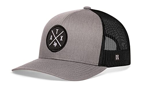 Image of HAKA State City Trucker Hat for Men & Women, Adjustable Baseball Hat, Mesh Snapback, Sturdy Outdoor Black Golf Hat