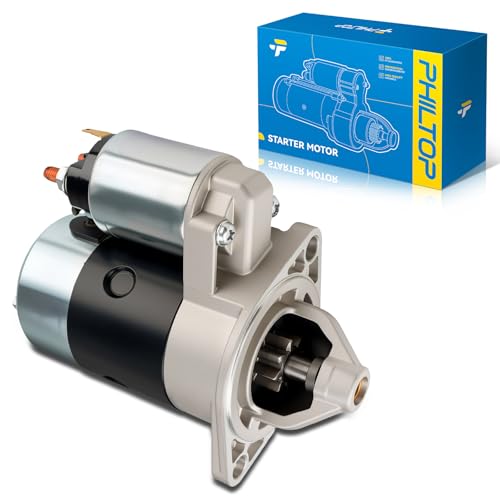 Image of PHILTOP Automotive Starter Compatible with 1988-1994 D21 2.4L RWD, 1995 Pickup 2.4L RWD, 1987-1988 Van8 Tooth for 16992N