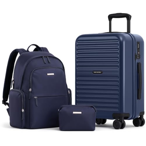 Image of LONG VACATION Luggage Sets, 3 Piece, 20 Inch Carry On Hardshell Suitcase