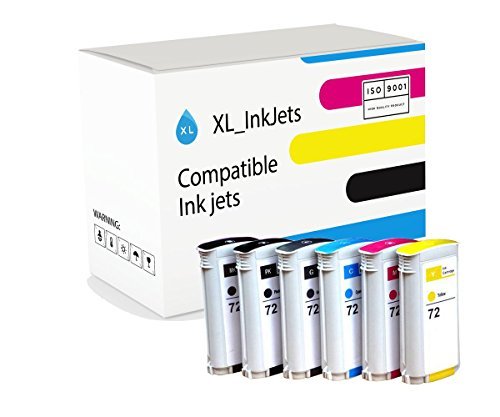 XL-Ink Compatible with HP 72 - MTBK/PHBK/C/M/Y/G - Set of 6