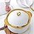 FENNVV Ceramic Soup Tureen with Lid 2.2L Large Capacity Serving Tureen Soup with Spoon Gold Trim White Porcelain Serving Soup Bowls for Home Kitchen Restaurant Decoration,1.8L/1.6QT