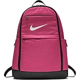 Nike Brasilia Training Backpack, Extra Large Backpack Built for Secure Storage with a Durable Design, Rush Pink/Black/White