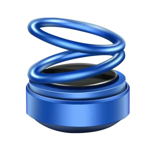 UQAHGRCHR Difusor Fragancia Estilo Coches para E30 E36 E39 E46 E60 E34 E70 E83 E87 E90 F10 F20 F30, Purificador Aire Giratorio Alimentado por Energía Solar, Mini Fragancia Portátil,Blue