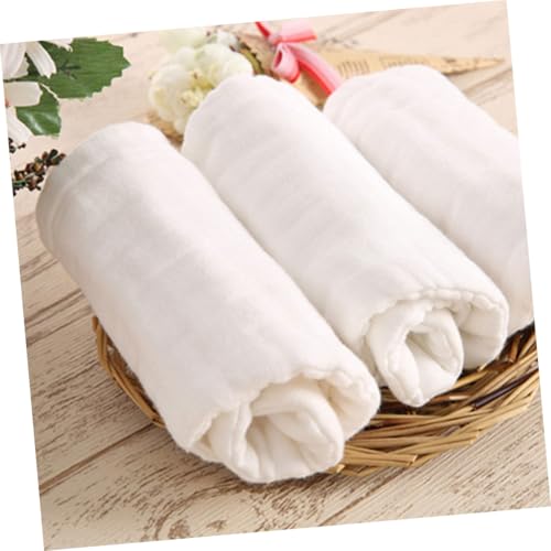 6pcs Muslin Burp Cloths Soft Cotton Washable Diapers Breathable Reusable Pee Pads for Newborn Boys Shower Daily Use4