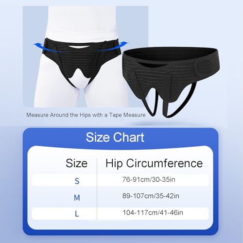 Faja Hernia Inguinal para Hombre con 4 Almohadillas de Compresión miniatura 2