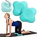 Peakally Rodillera Yoga, 2pcs Yoga Hombro Almohadillas Pilato Ejercicio [Antideslizante] [Espuma Suave] Protector Colchonetas para Rodillas, Manos, muñecas y Codos-Azul