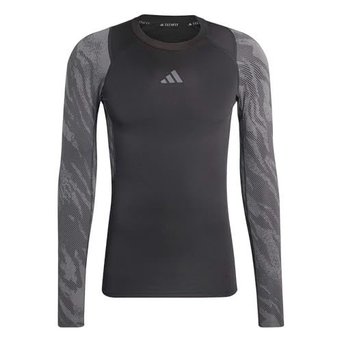 adidas Techfit AOP maillot manches longues contre fatigue musculaire homme