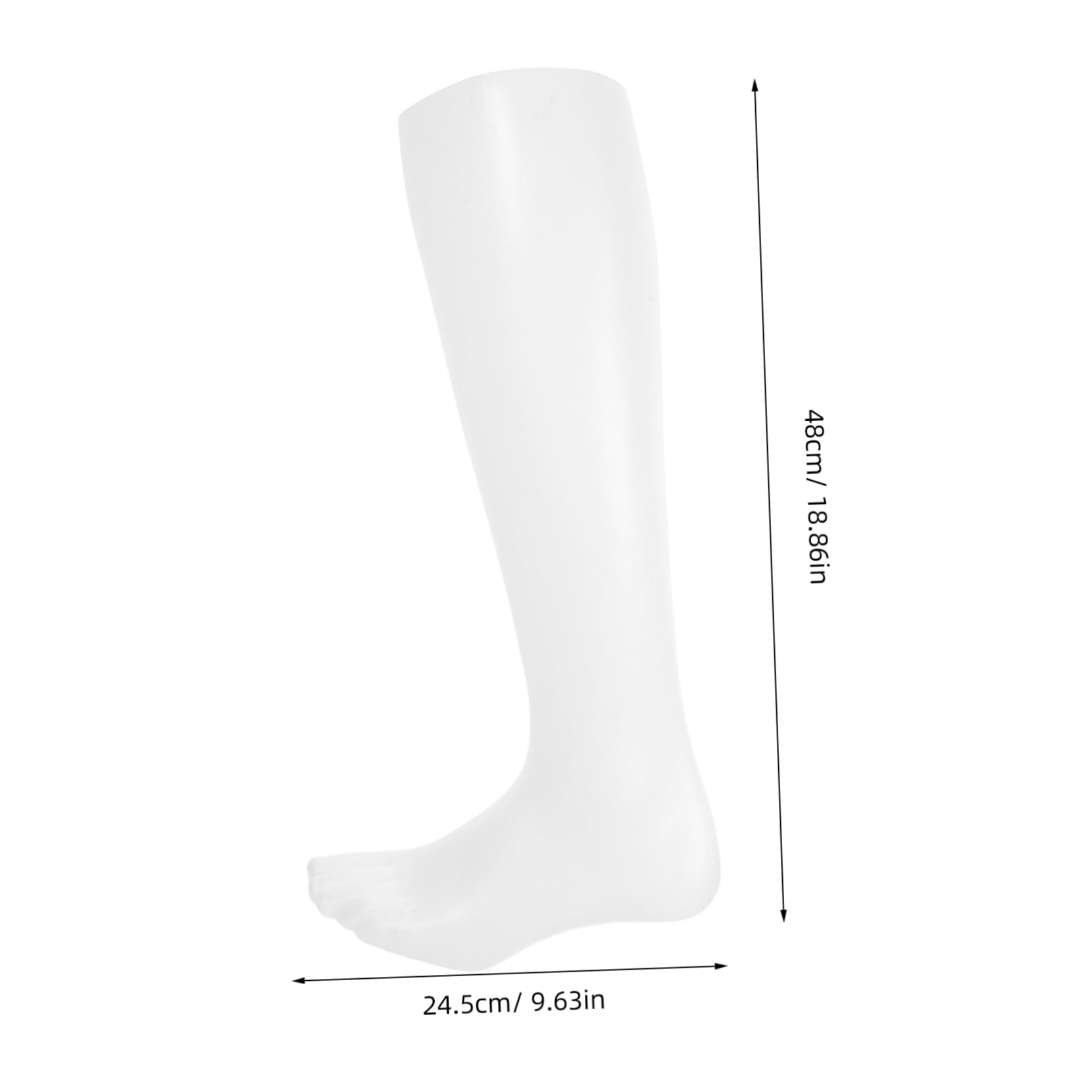 Socken Starkem Effekt und Minimalistischem Dreidimensionalem Fußmodell Weißes Kunststoff Lange mit Design für für Vielseitige Nutzung zu Hause oder Geschäft