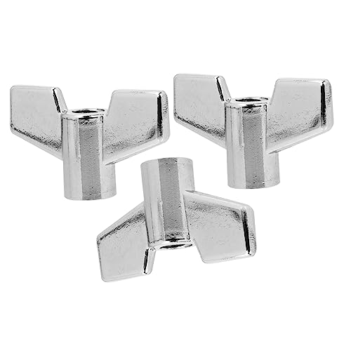 BESPORTBLE 3Pcs Alloy Wing Nuts for Drum Cymbals Durable Quick Drum Accessories for Drummers Beginners Present Giving