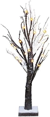 2ft Battery Indoor Snowy Christmas Tree with 24 Bright White LEDs
