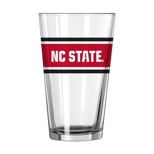 Image of Logo Brands NCAA 16 oz Pint Glass - Durable Glass With Bold Team Color- Chip-Resistant Rim Drinkware For Fans, Tailgates, Home Bars & Everyday Use