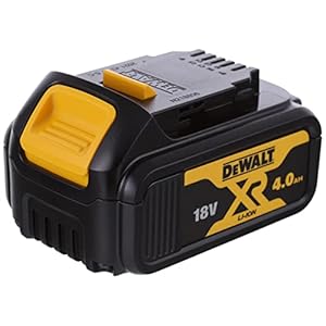DEWALT DCB182-XJ 18V XR Lithium-Ion Battery, Black/Yellow, 4.0Ah