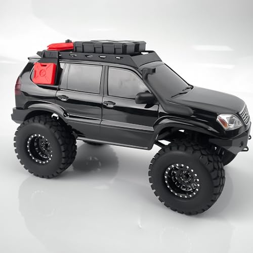 MORLORDY 4Pcs 1.0 Plus Beadlock Wheel Rims for 1/24 RC Crawlers Axial SCX24 Gladiator Deadbolt Bronco C10 JLU Upgrade Parts (Black)
