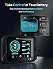 ECO-WORTHY Monitor della batteria aggiornato, 300 A, 12 V/24 V/36 V/48 V, 3,5, display touchable con allarme, 9 – 80 V, batteria agli ioni di litio LiFePO4/gel per camper, impianti solari