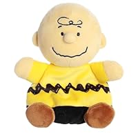 Aurora® Adorable Peanuts® Palm Pals™ Charlie Brown Stuffed Animal - Officially Licensed Toys for All Snoopy Fans - Nostalgic Gift for Adults and Birthday Celebrations - Multicolor 5 Inches
