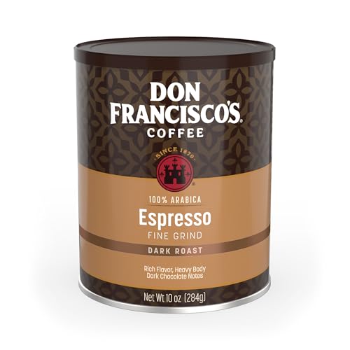Don Francisco's Premium Espresso Dark Roast Ground Coffee: Rich, Aromatic