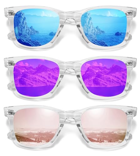 MEETSUN Retro Polarized Sunglasses for...